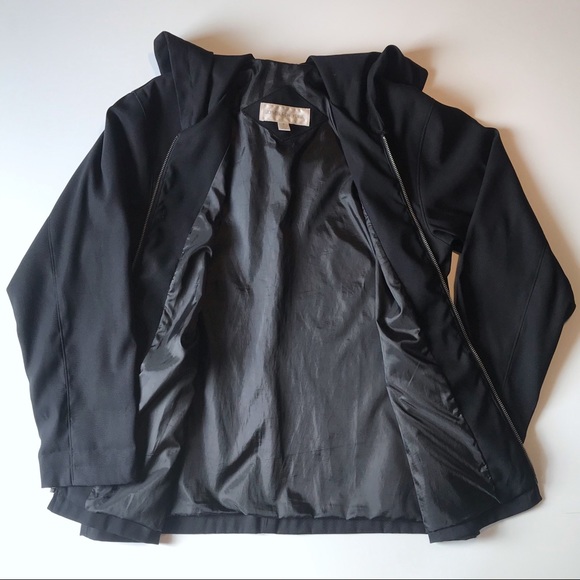 Jones NY lightweight lined jacket with hood, black - Picture 5 of 10